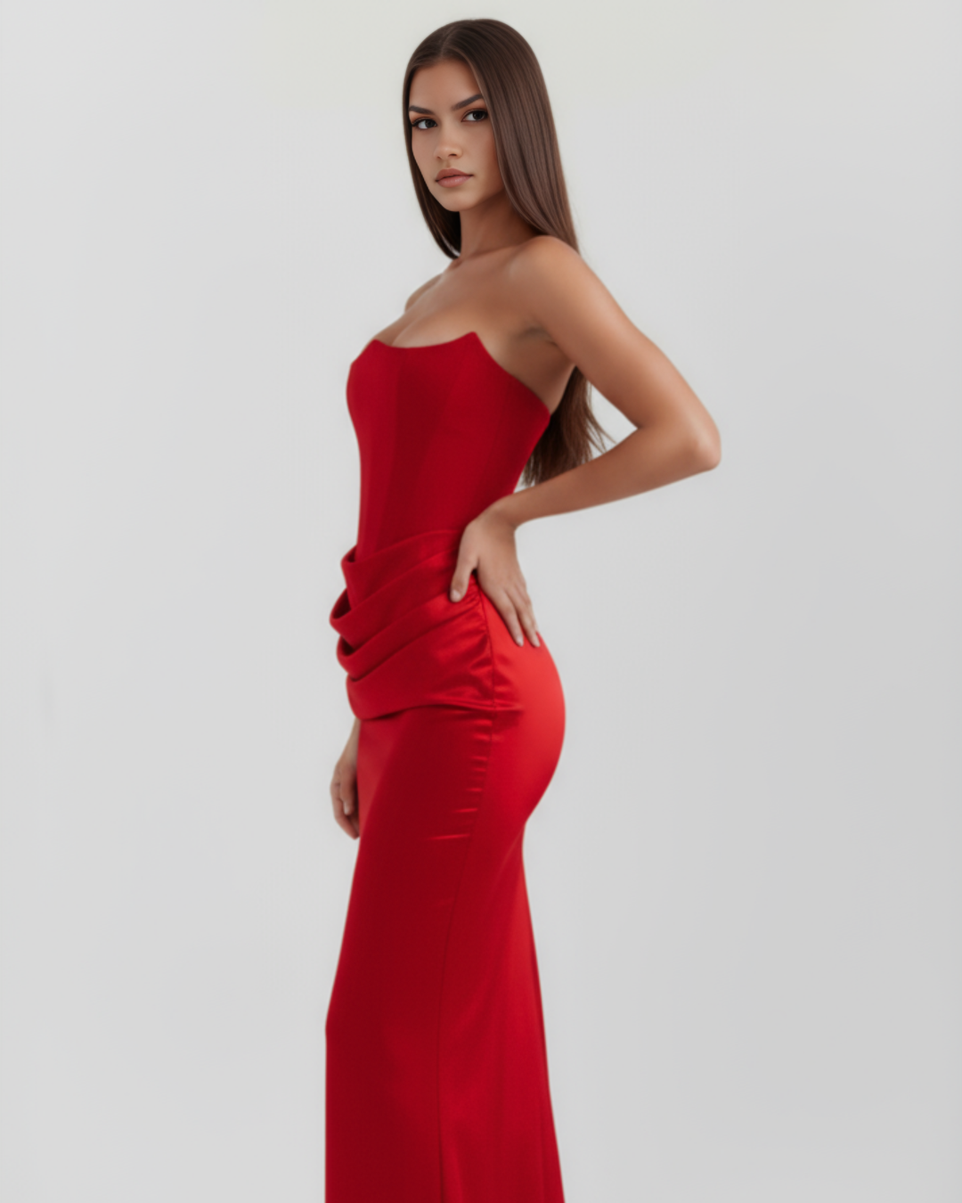 Mia | Elegant Almond Muse Klänning 3