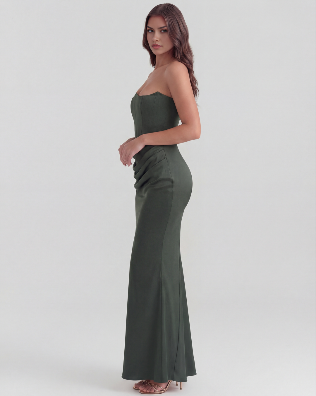 Mia | Elegant Almond Muse Klänning 3