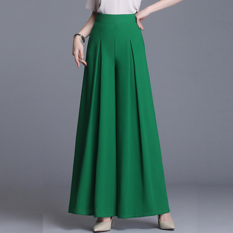 Mia | Elegant Hög Midja Vida Ben Byxor Dam 3