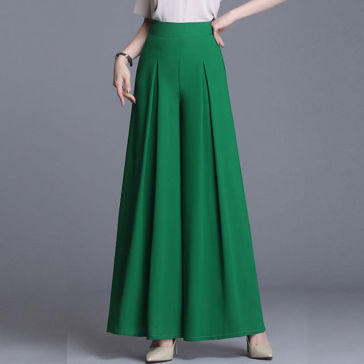 Mia | Elegant Hög Midja Vida Ben Byxor Dam 3