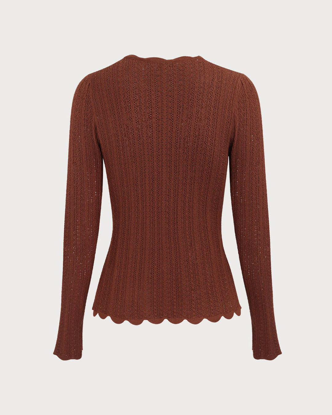 Mia | Elegant Slim Fit Stickad Tröja Dam Med Rund Halsringning 5