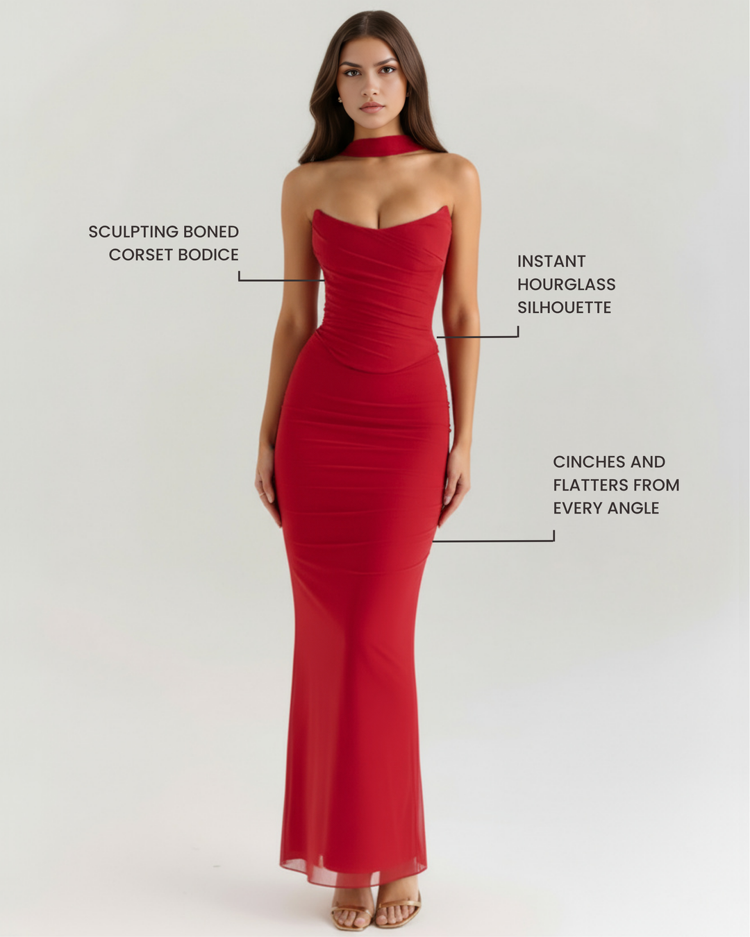 Mia | Elegant Tre-delat Set med Maxi Kjol 1
