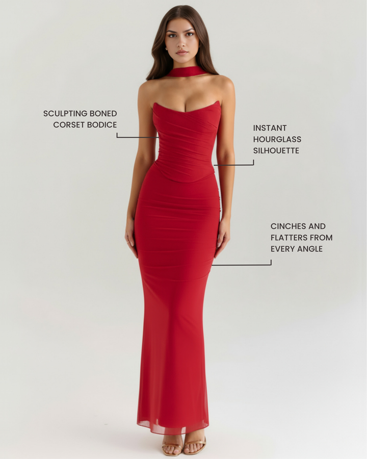 Mia | Elegant Tre-delat Set med Maxi Kjol 1