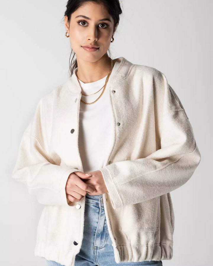 Mia | Oversized Vårjacka i Tweeddesign för Dam 2