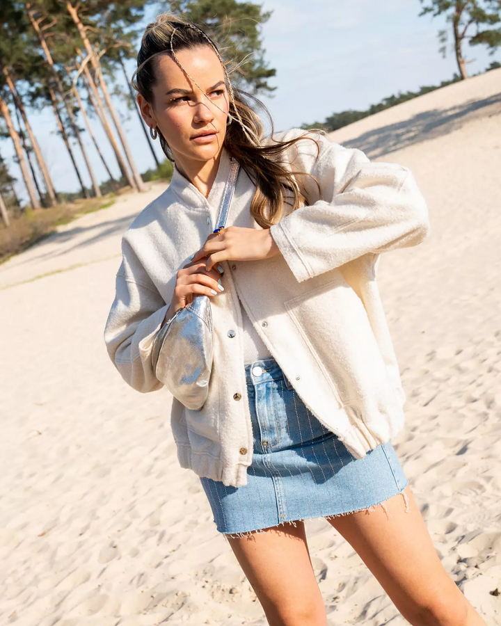 Mia | Oversized Vårjacka i Tweeddesign för Dam 3
