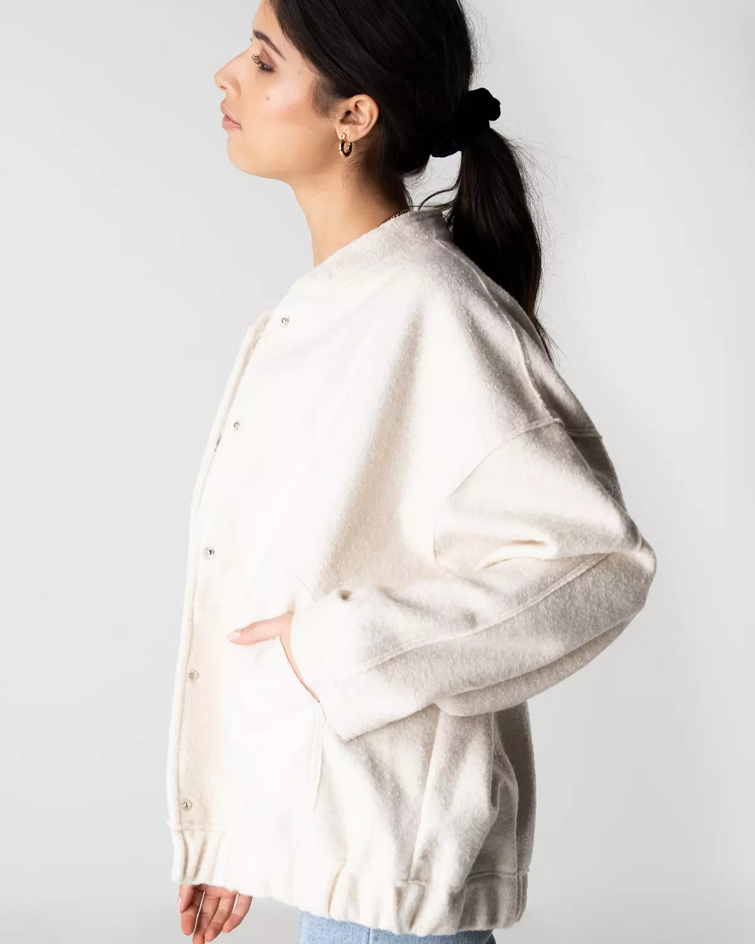 Mia | Oversized Vårjacka i Tweeddesign för Dam 6