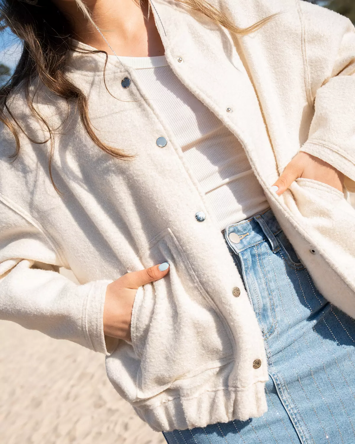 Mia | Oversized Vårjacka i Tweeddesign för Dam 7