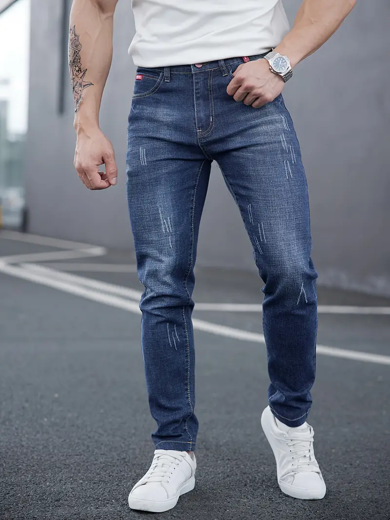 Mia | Slim Fit Jeans Med Medelhög Midja och Elegant Design 7