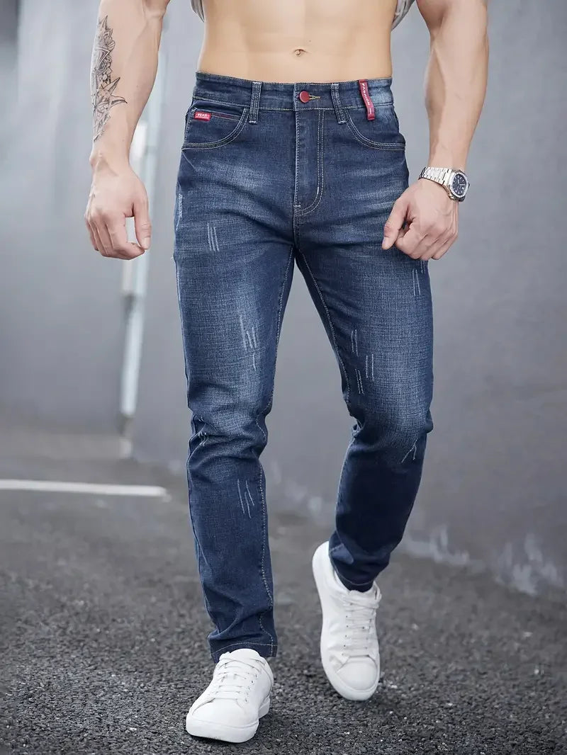 Mia | Slim Fit Jeans Med Medelhög Midja och Elegant Design 8