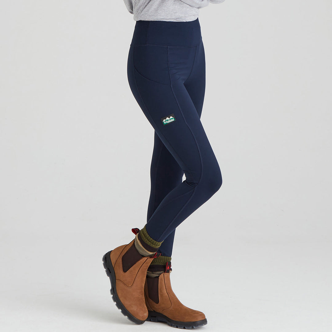 Mia | Slim Fit Mellanvikt Leggings med Dragsko och Fickor 1