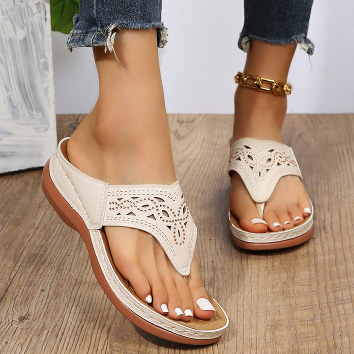Mia | Sommar Kilklack Flip-Flops med Strass 5