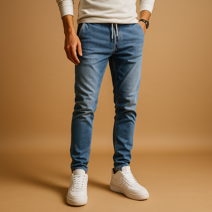 Milan | Jeans Herr Slim Fit med Modern Stretchdesign | Komfortabel Vardagsstil 0