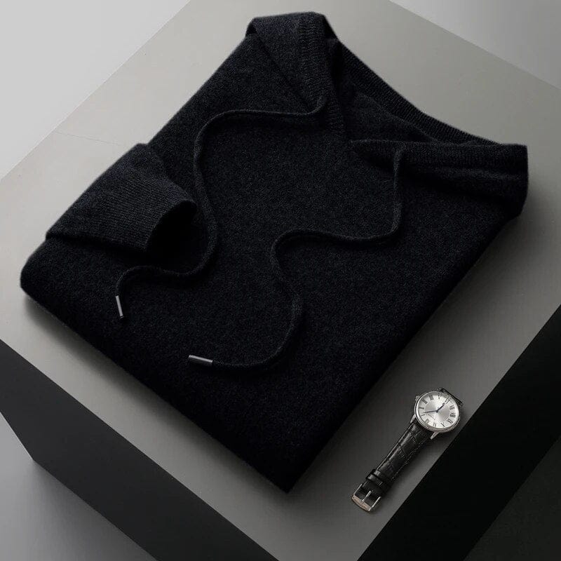 Minimalistisk Luvtröja för Män med Dragsko | Elegant Design för Komfort 2