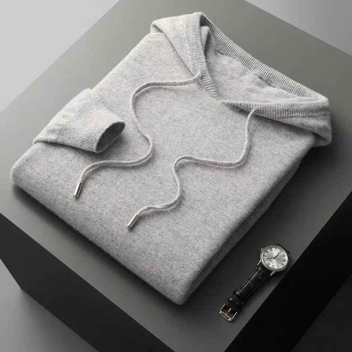 Minimalistisk Luvtröja för Män med Dragsko | Elegant Design för Komfort 4