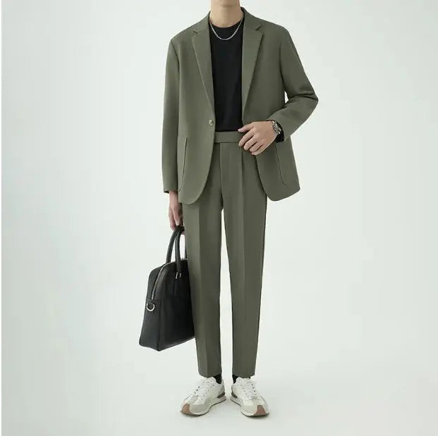 Minimalistiskt Kostymset för Män med Skräddarsydd Passform | Elegant Design för Formella Tillfällen 5