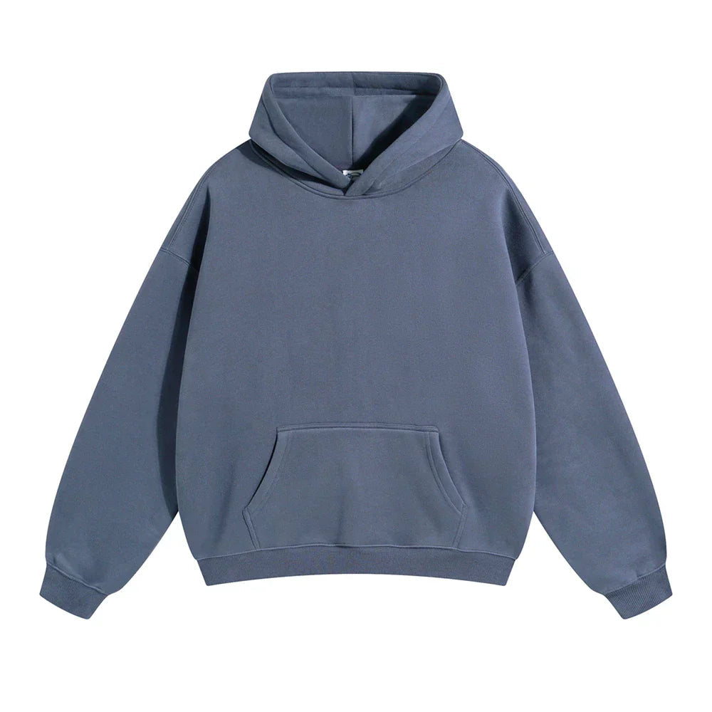 Mjuk Fleece Huvtröja | Oversized Unisex Design med Skyddshuva för Bekväm Värme 10