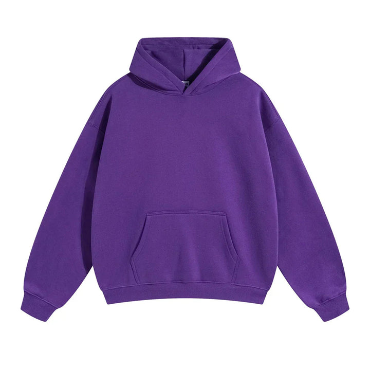 Mjuk Fleece Huvtröja | Oversized Unisex Design med Skyddshuva för Bekväm Värme 11