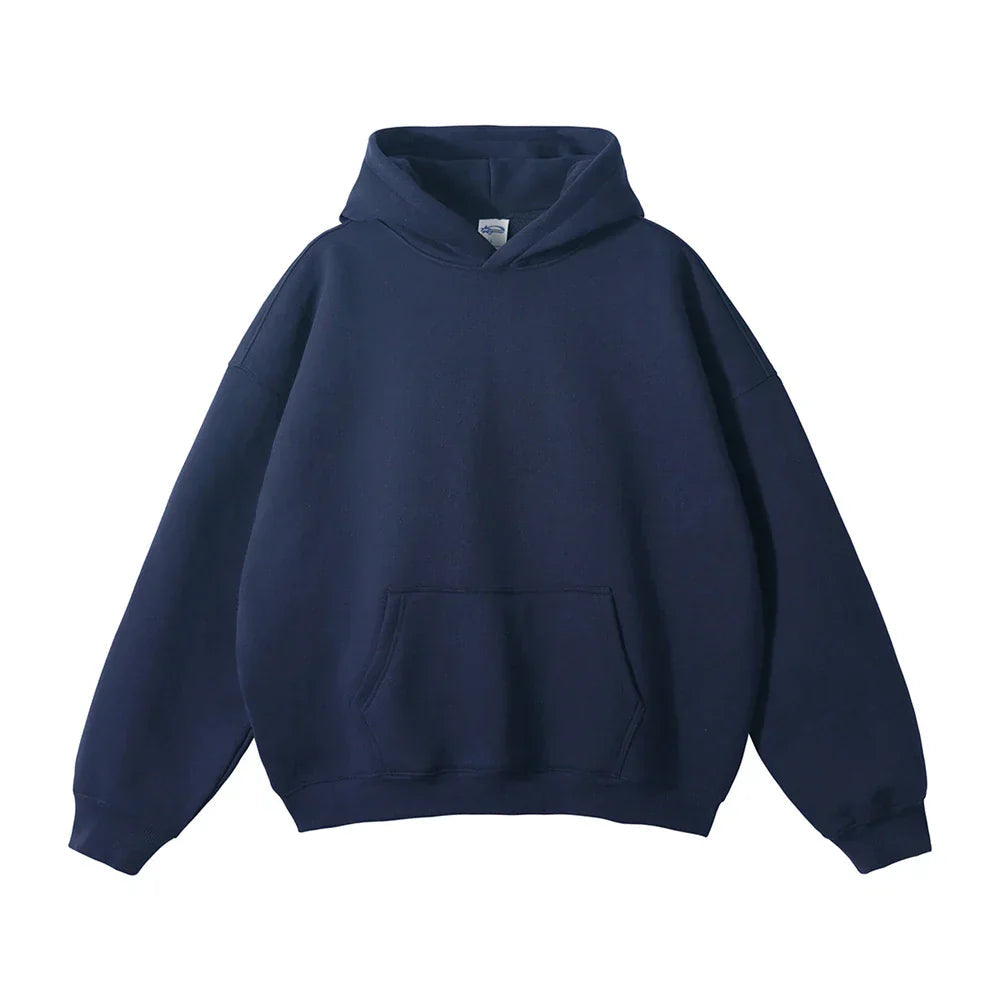 Mjuk Fleece Huvtröja | Oversized Unisex Design med Skyddshuva för Bekväm Värme 14