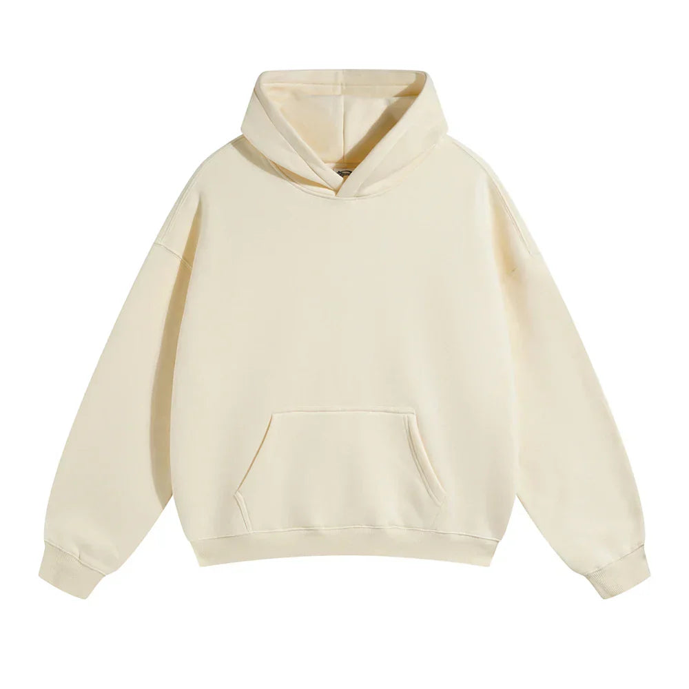 Mjuk Fleece Huvtröja | Oversized Unisex Design med Skyddshuva för Bekväm Värme 15