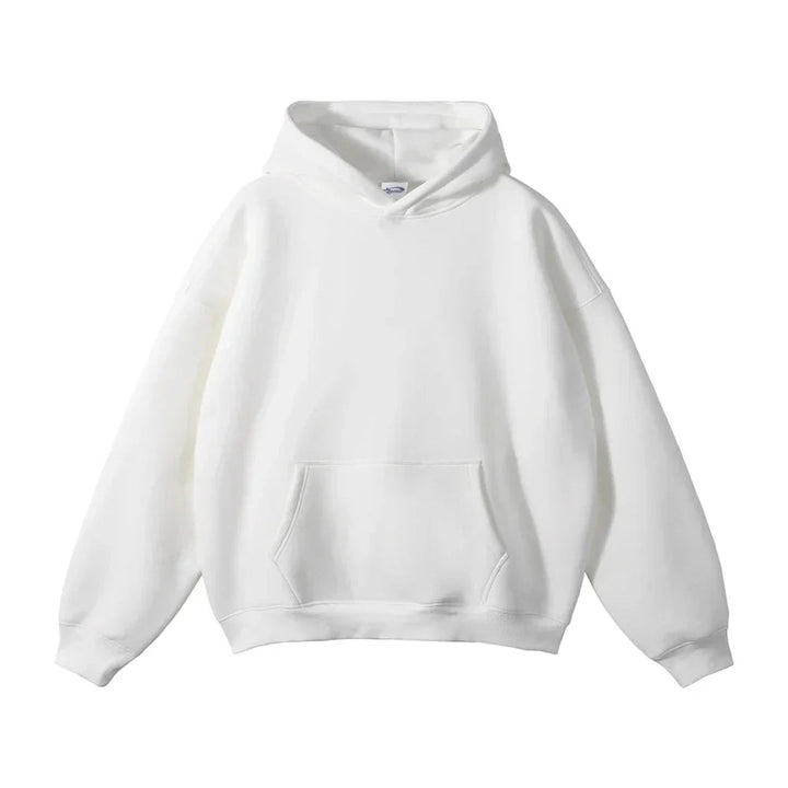 Mjuk Fleece Huvtröja | Oversized Unisex Design med Skyddshuva för Bekväm Värme 17
