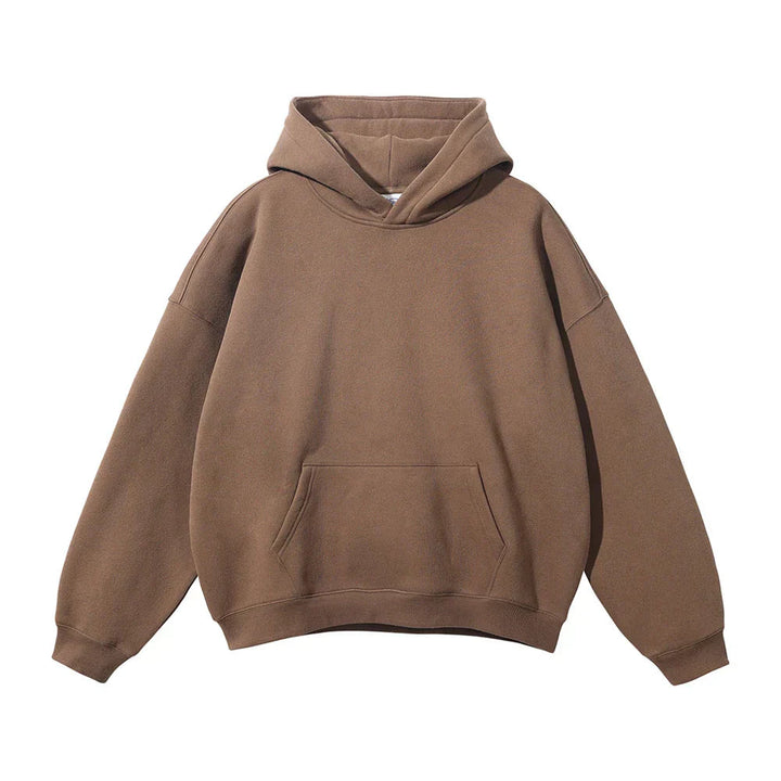 Mjuk Fleece Huvtröja | Oversized Unisex Design med Skyddshuva för Bekväm Värme 20