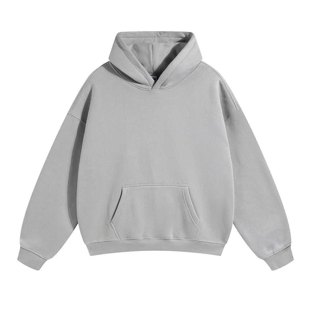 Mjuk Fleece Huvtröja | Oversized Unisex Design med Skyddshuva för Bekväm Värme 9