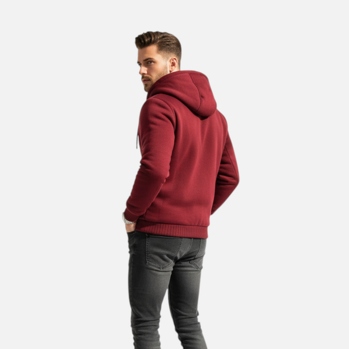 Mjuk Luvtröja i Fleece för Herr med Andningsbar Isolering | Komfortabel och Värmande för Vardagsbruk 2