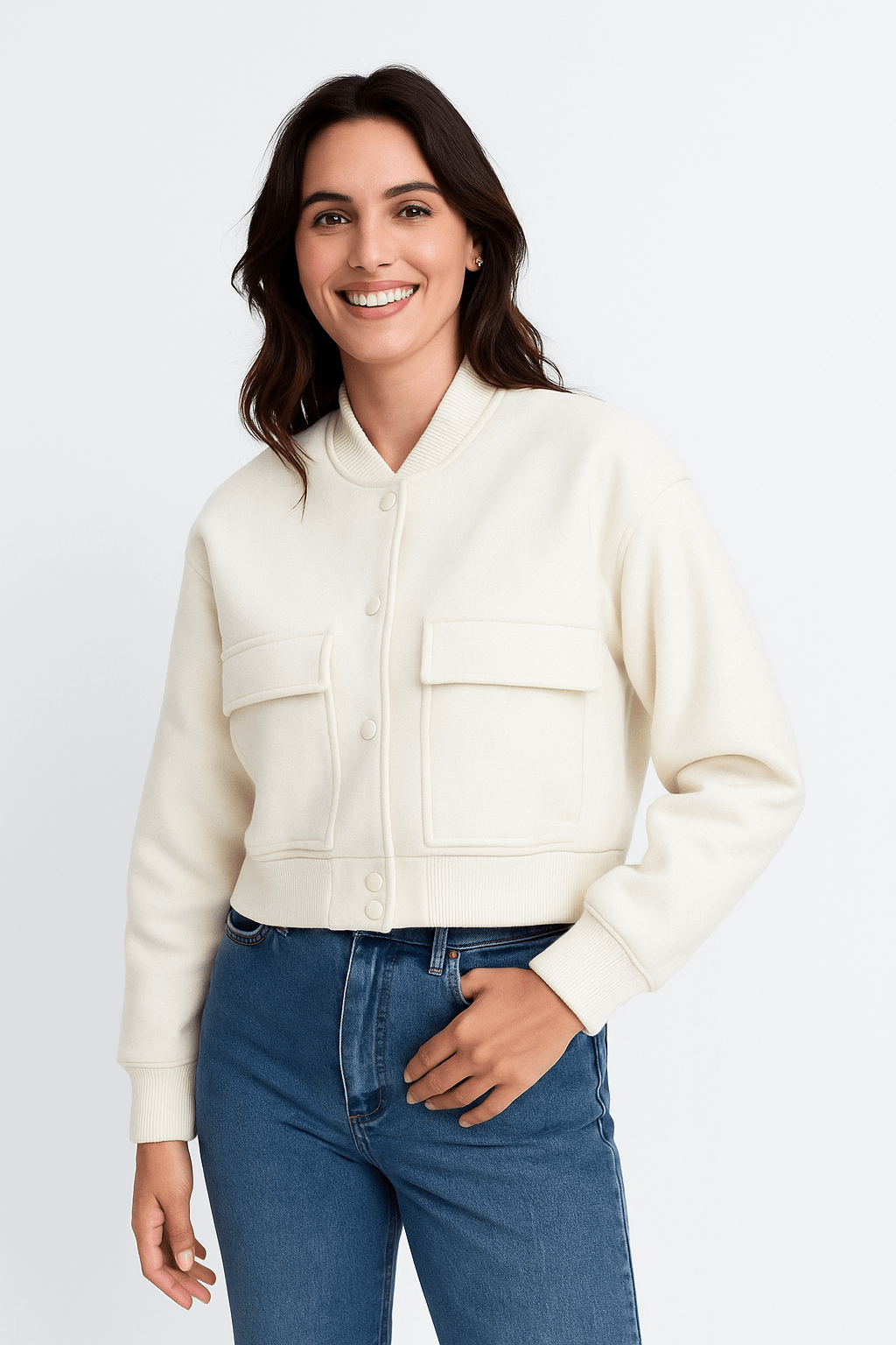 Modern Edge | Bomberjacka Dam med Avskuren Längd | Trendig Design för En Stilren Look 1