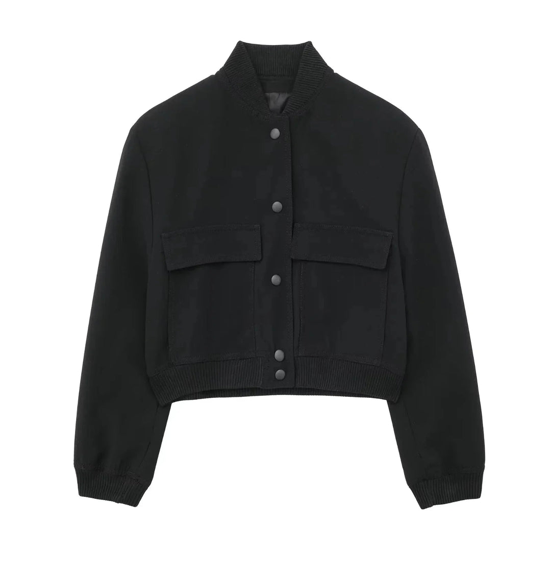 Modern Edge | Bomberjacka Dam med Avskuren Längd | Trendig Design för En Stilren Look 5
