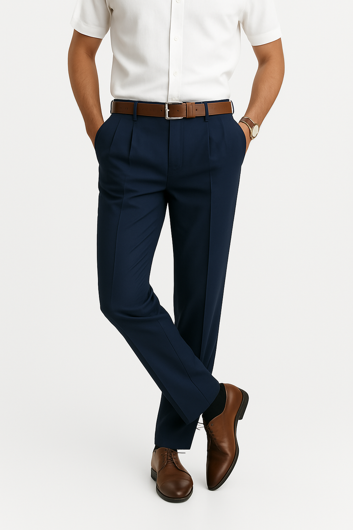 Moderna Affärsbyxor | Skräddarsydd Passform i Högkvalitativt Tyg | Stilren Elegans för Business Casual 0