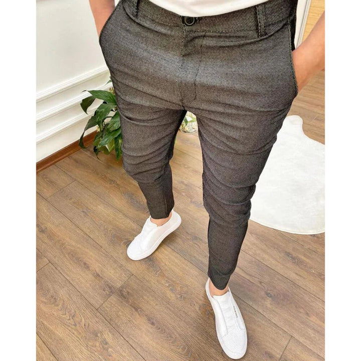 Moderna Arbetsbyxor Herr | Slim Fit Ankellängd med Mångsidig Stil | Bekväma Byxor för Alla Tillfällen 1