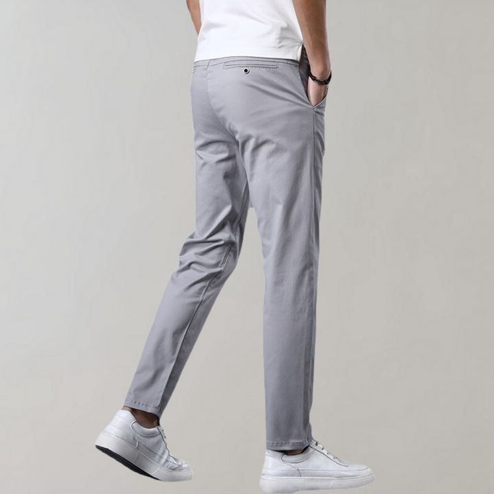 Moderna Arbetsbyxor Herr | Slim Fit med Avsmalnande Ben | Professionell Look för Kontor och Möten 1