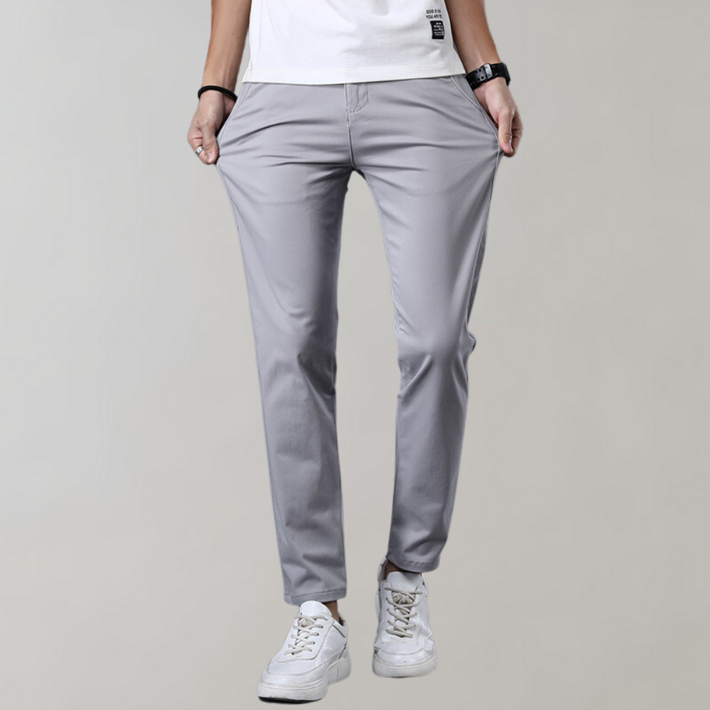 Moderna Arbetsbyxor Herr | Slim Fit med Avsmalnande Ben | Professionell Look för Kontor och Möten 2