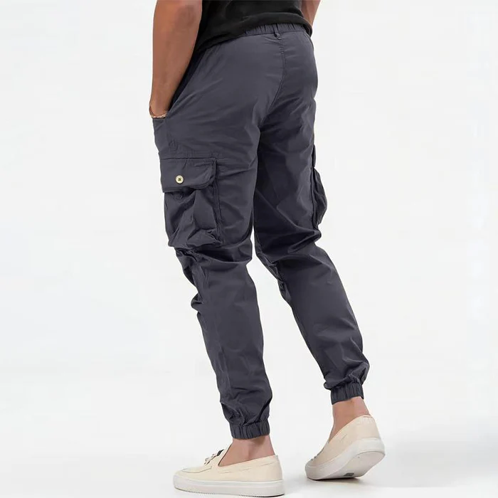 Moderna Byxor | Cargo Pants med Slitstarkt Material &amp; Avsmalnande Passform | Bekväm och Mångsidig Stil för Alla Tillfällen 2