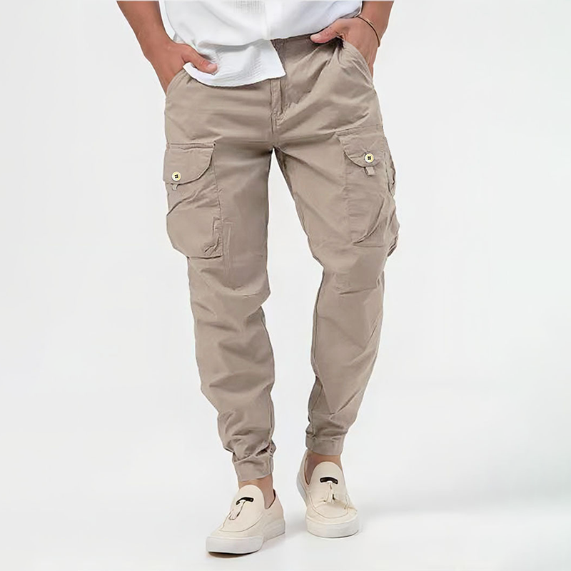 Moderna Byxor | Cargo Pants med Slitstarkt Material &amp; Avsmalnande Passform | Bekväm och Mångsidig Stil för Alla Tillfällen 4