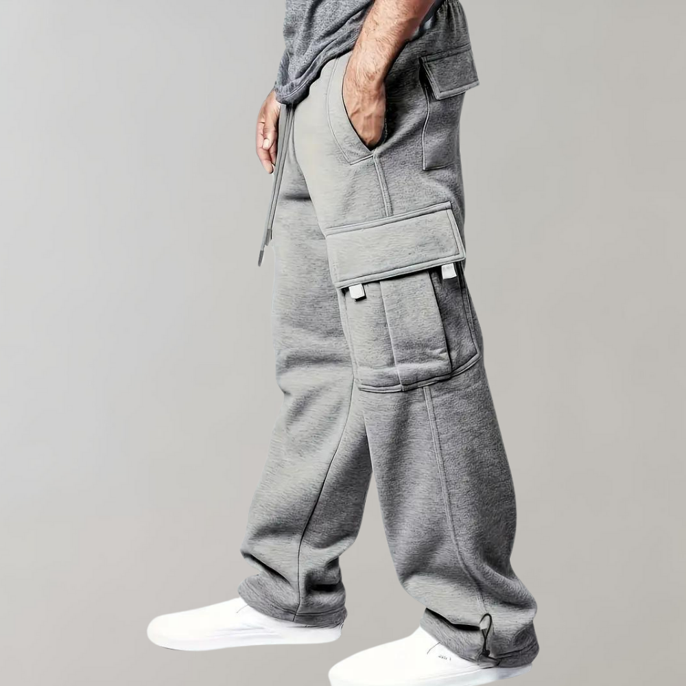 Moderna Joggers för Män | Bred Ben Design med Flera Fickor | Bekväma och Stilsäkra för Allt Dagsbruk 0