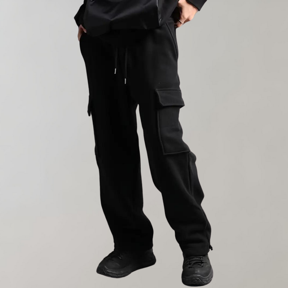 Moderna Joggers för Män | Bred Ben Design med Flera Fickor | Bekväma och Stilsäkra för Allt Dagsbruk 2