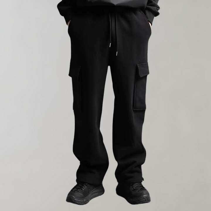 Moderna Joggers för Män | Bred Ben Design med Flera Fickor | Bekväma och Stilsäkra för Allt Dagsbruk 3