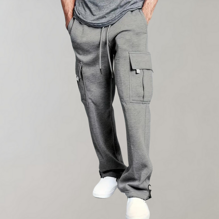 Moderna Joggers för Män | Bred Ben Design med Flera Fickor | Bekväma och Stilsäkra för Allt Dagsbruk 4