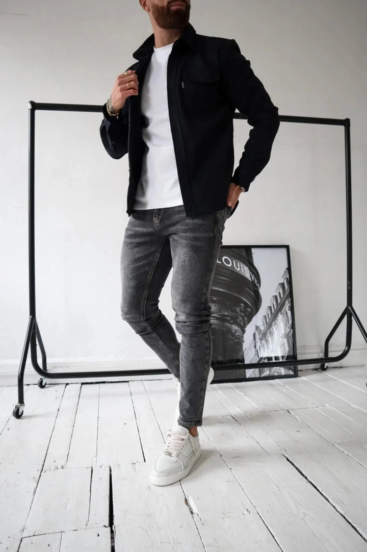 Moderna Overshirtjacka för Herrar med Avslappnad Passform | Mångsidig Lagerplagg för Stil och Komfort 6