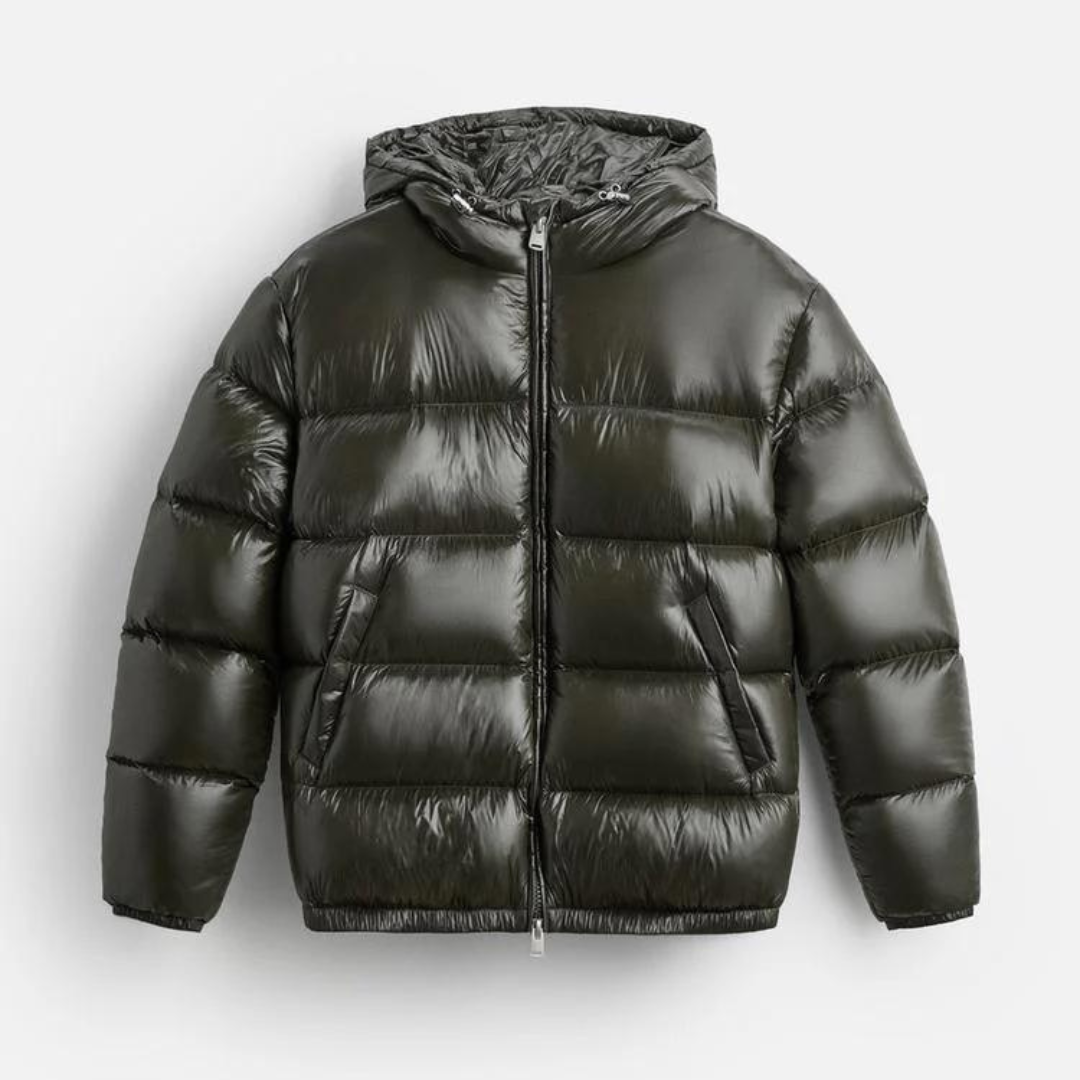 Moderna Pufferjackor för Män | Lätt Vadderad Design med Strukturerad Huva 6