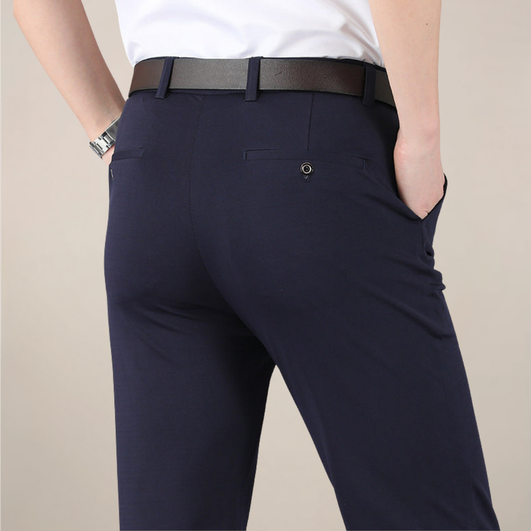 Moderna Slim Fit-byxor med Stretchmidja | Elegant Design för Vardagsbruk 3