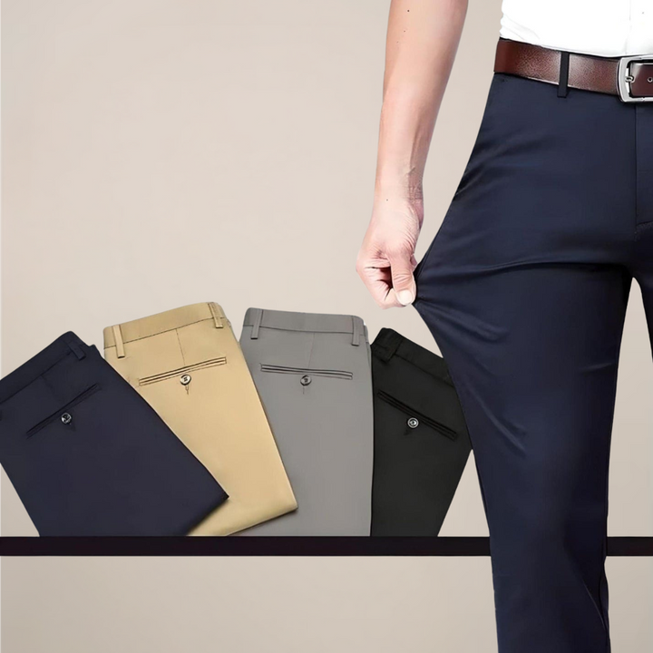 Moderna Slim Fit-byxor med Stretchmidja | Elegant Design för Vardagsbruk 8