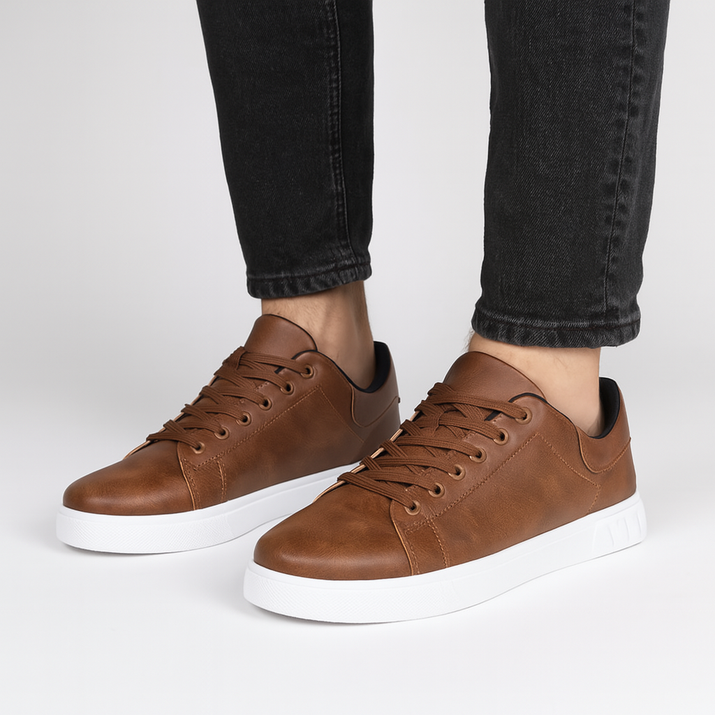Moderna Sneakers Män | Casual Snörskor med Slitstark Sula | Bekväm Design för Vardagsbruk 2