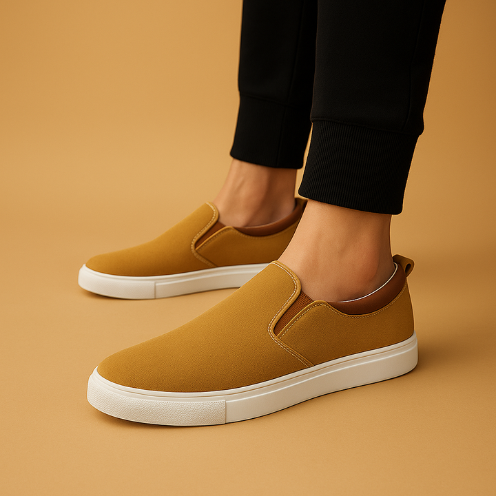 Moderna | Loafers Män med Andningsbar Textil och Vadderad Innersula | Komfortabel Slip-On Design för Varje Tillfälle 0