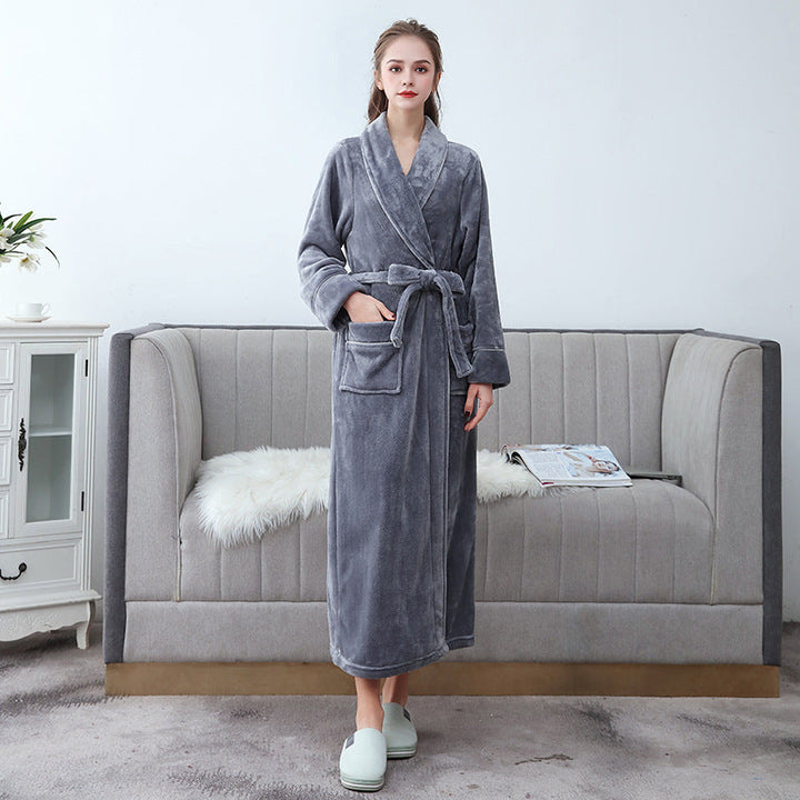 Morgonrock Frotte | Unisex Badrock med Justerbart Bälte | Mjuk och Bekväm för Avkoppling Hemma 1