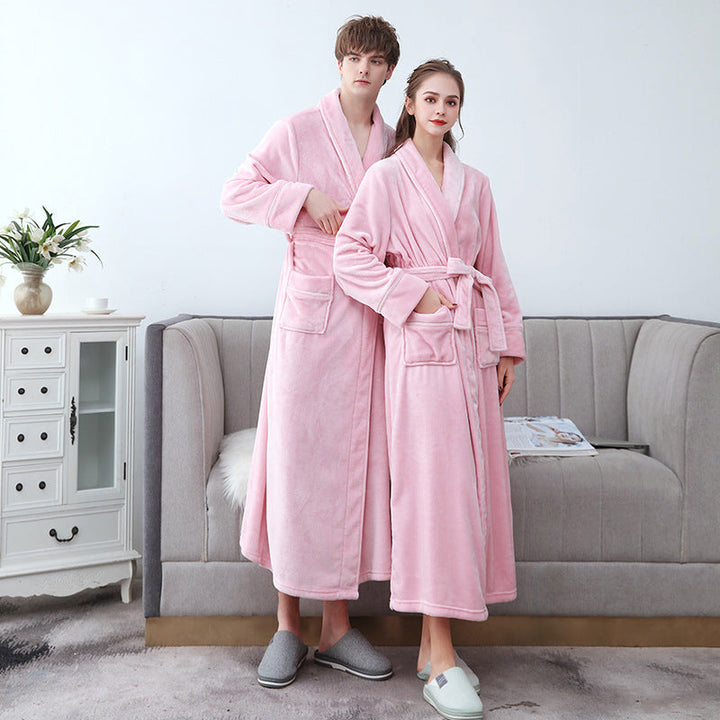 Morgonrock Frotte | Unisex Badrock med Justerbart Bälte | Mjuk och Bekväm för Avkoppling Hemma 4