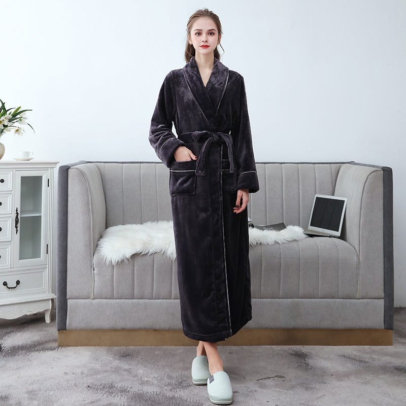 Morgonrock Frotte | Unisex Badrock med Justerbart Bälte | Mjuk och Bekväm för Avkoppling Hemma 5