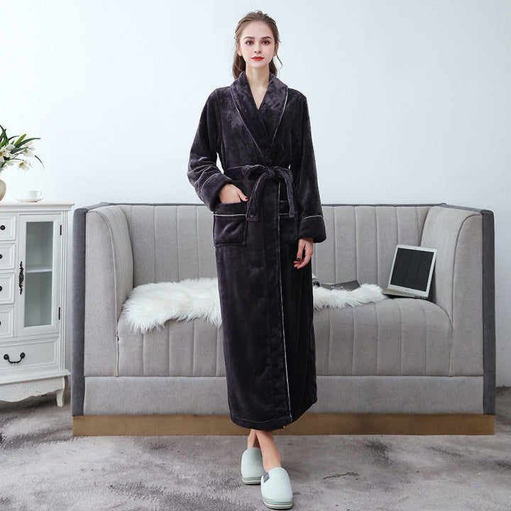 Morgonrock Frotte | Unisex Badrock med Justerbart Bälte | Mjuk och Bekväm för Avkoppling Hemma 5