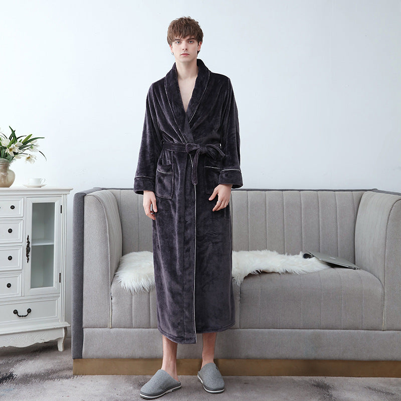 Morgonrock Frotte | Unisex Badrock med Justerbart Bälte | Mjuk och Bekväm för Avkoppling Hemma 6